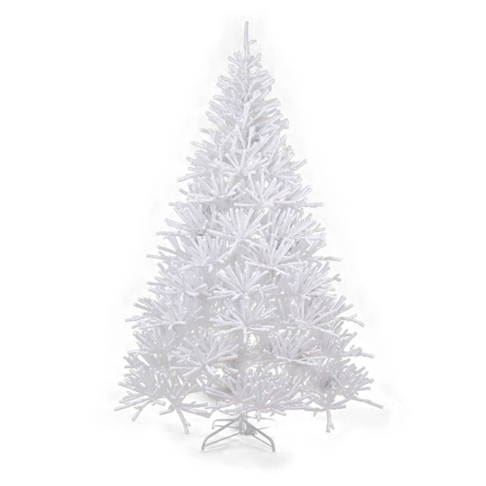 Pre-iluminación Árbol de Navidad de PVC blanco de 7,5 pies con nieve