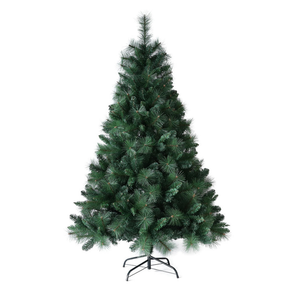 Árbol de Navidad artificial de 6 pies, PVC y agujas de pino.