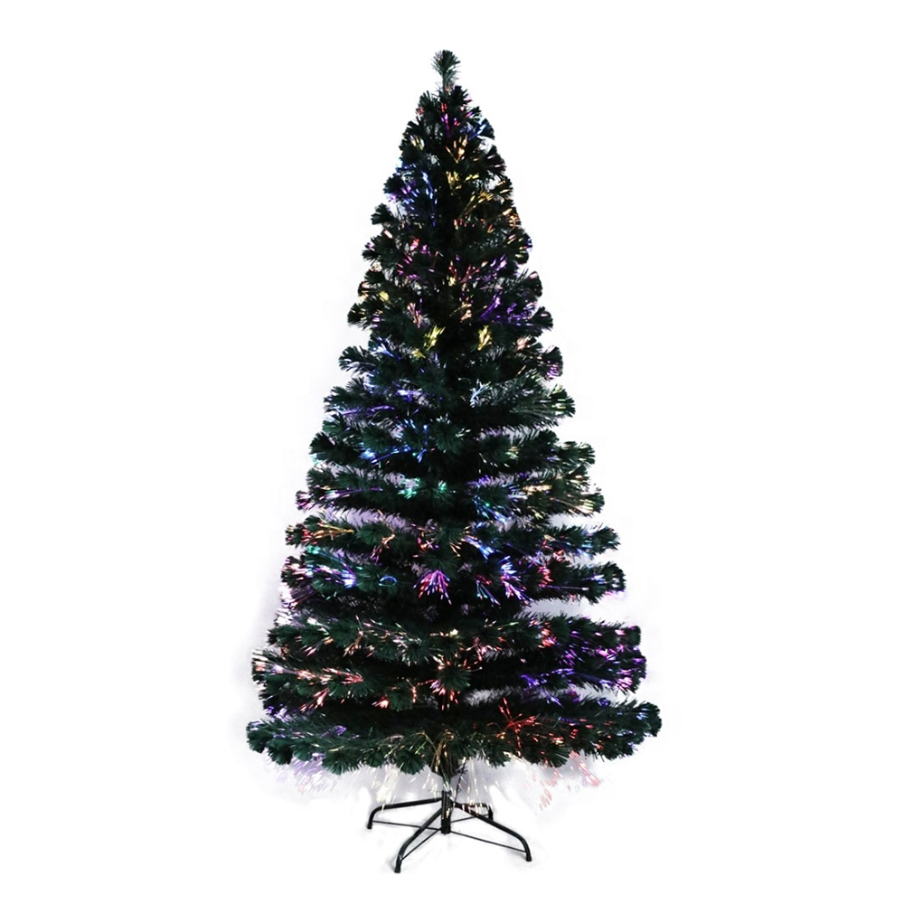 QYF221521 Árbol de Navidad de fibra óptica de PVC de 6 pies