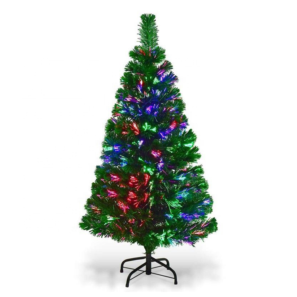 QYF230101 Árbol de Navidad de fibra óptica de PVC de 4 pies
