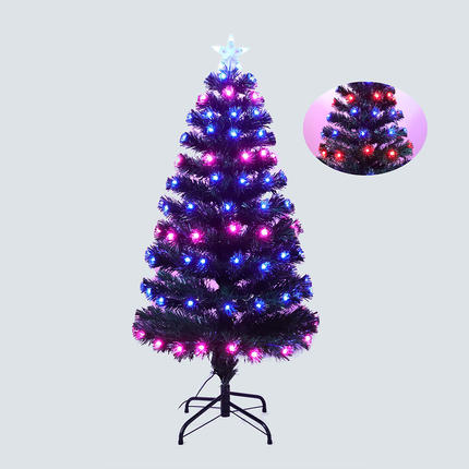 Árbol de Navidad con luz de fibra: iluminando tu temporada navideña con magia