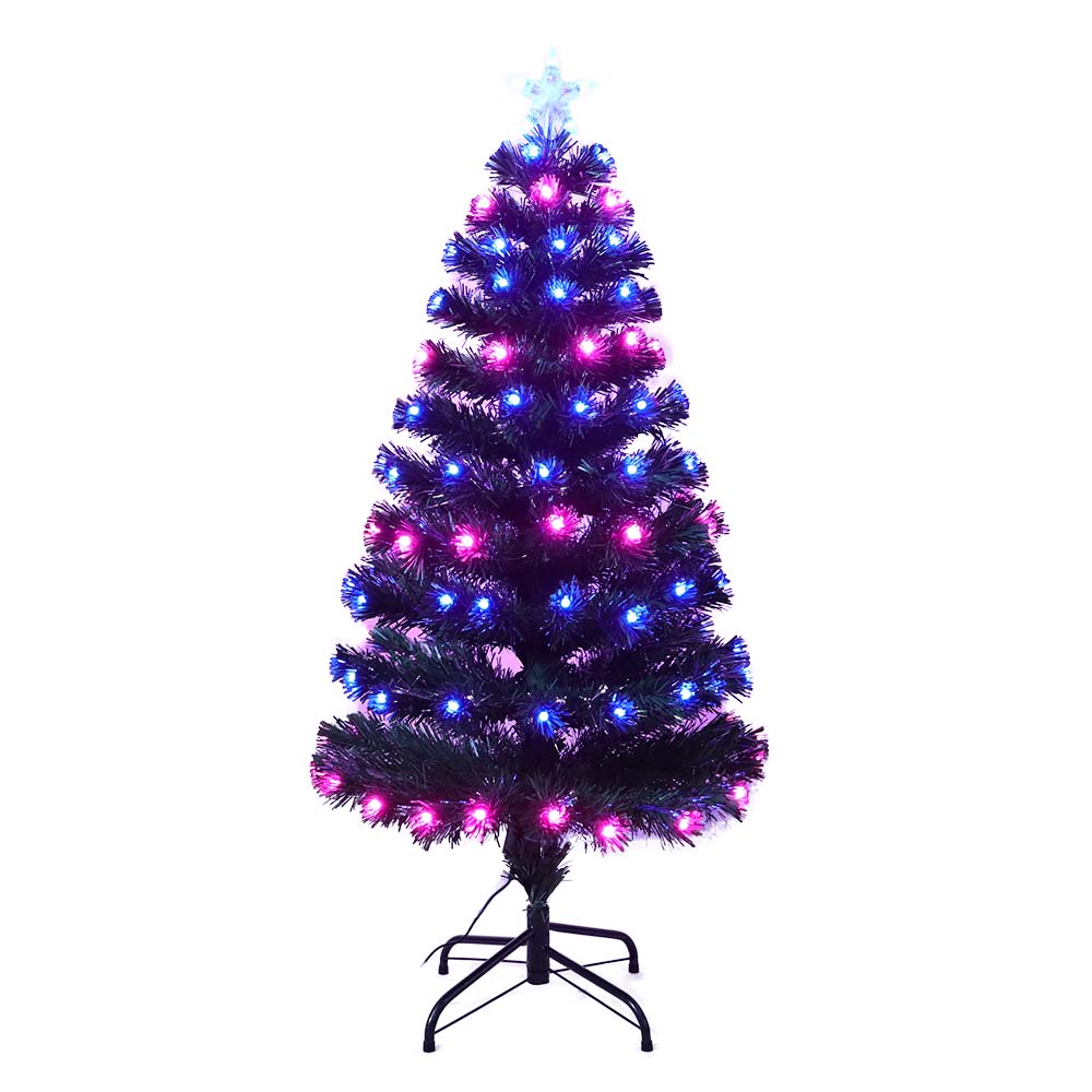QYF221012 árbol de navidad de fibra óptica todo ligero