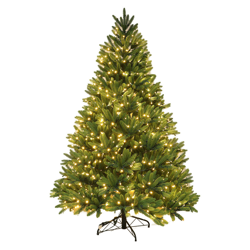 18ZC02pe todo PE árbol de Navidad artificial preiluminado 6 pies